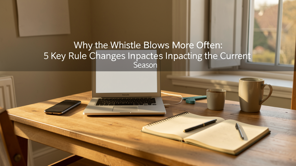 Editorial image illustrating Why the Whistle Blows More Often: 5 Key Rule Changes Impacting the Current Rugby Season