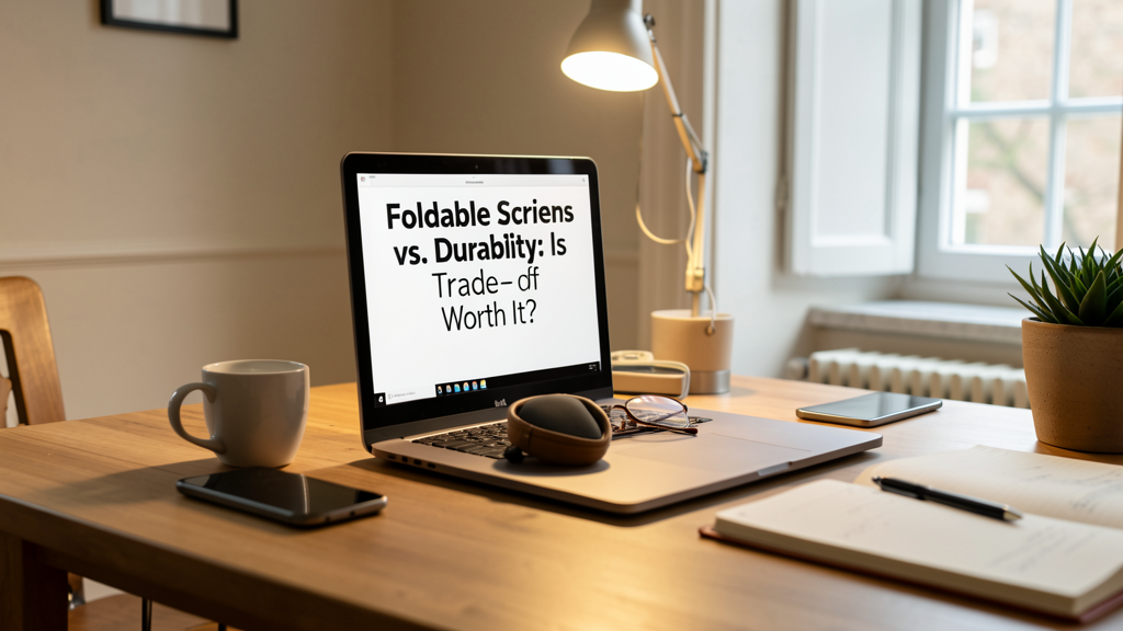 Editorial image illustrating Foldable Screens vs. Durability: Is the Trade-off Worth It?